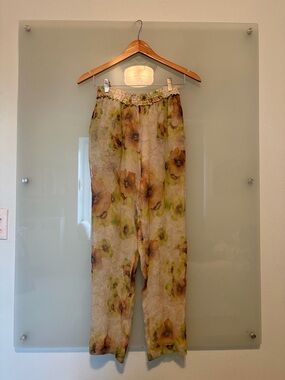 ISABEL MARANT Etoile "Rany" Silk Pants SZ 36 Floral Print